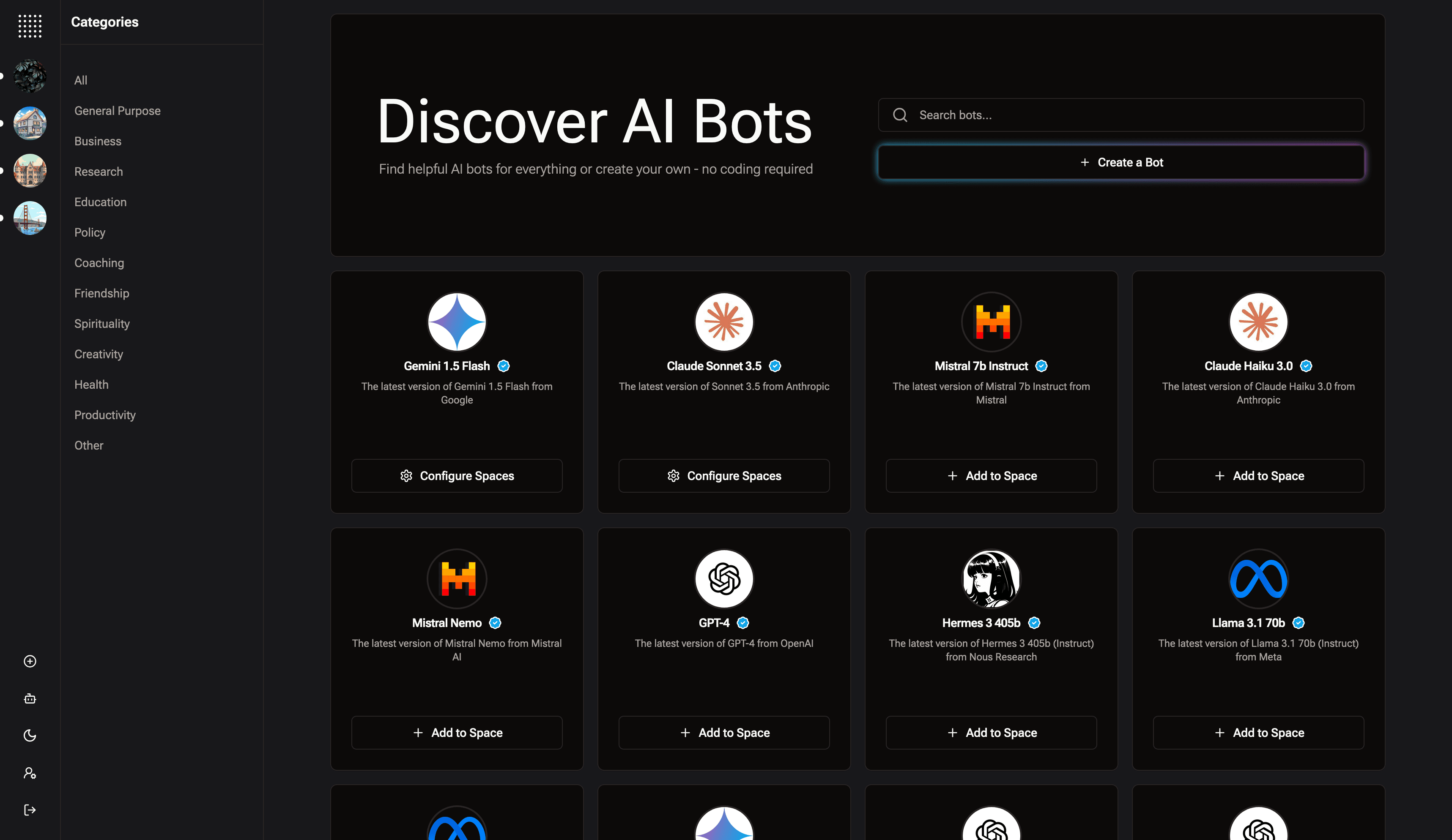 discovery page